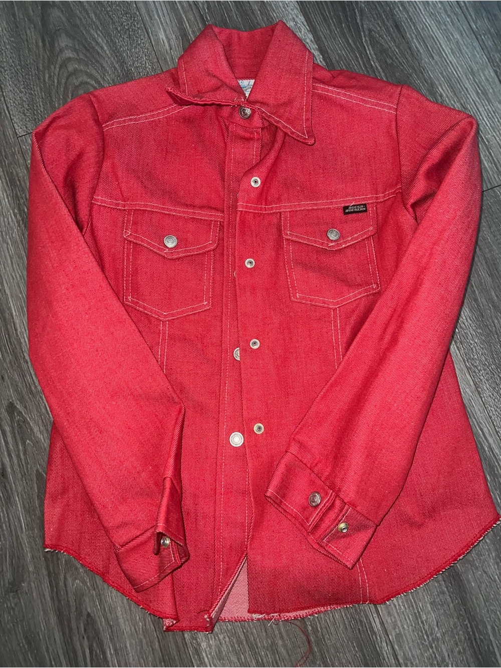Vintage Sears and Roebuck Growing Girls Tough Rousers Denim Jacket